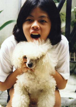 adik audrey, iten sama si leo